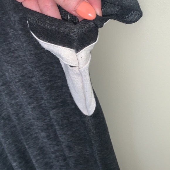 Loose “Baseball T” style dress w/ crossed neck - Picture 6 of 12